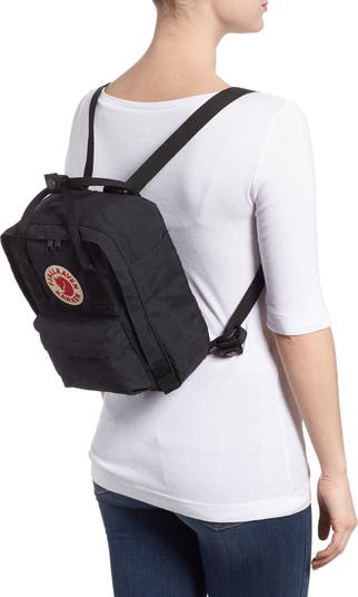 Fjallraven kanken black mini backpack on sale