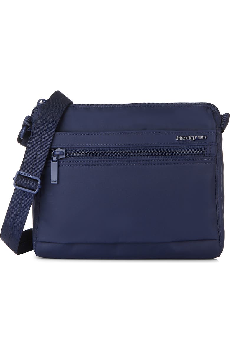 Hedgren Eye RFID Water Repellent Shoulder Bag, Main, color, Total Eclipse