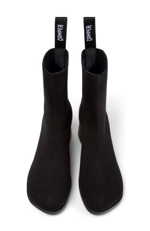 Camper Kora Square Toe Boot In Black