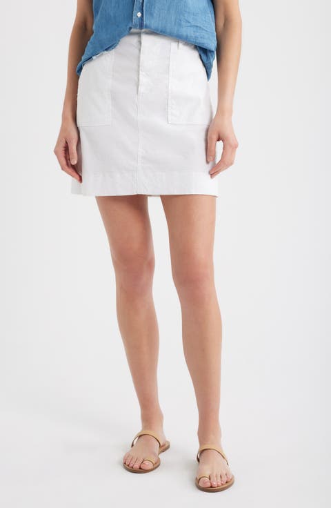 Jameson Cotton & Linen Utility Skirt