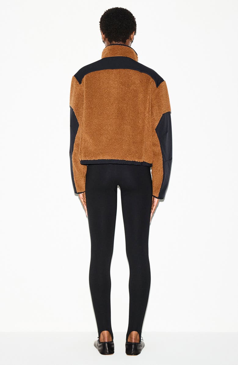 SKIMS Faux Shearling Zip Jacket, Alternate, color, Chai