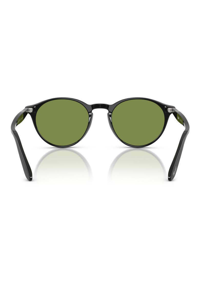 50mm Phantos Sunglasses, Alternate, color, BLACK / GREEN
