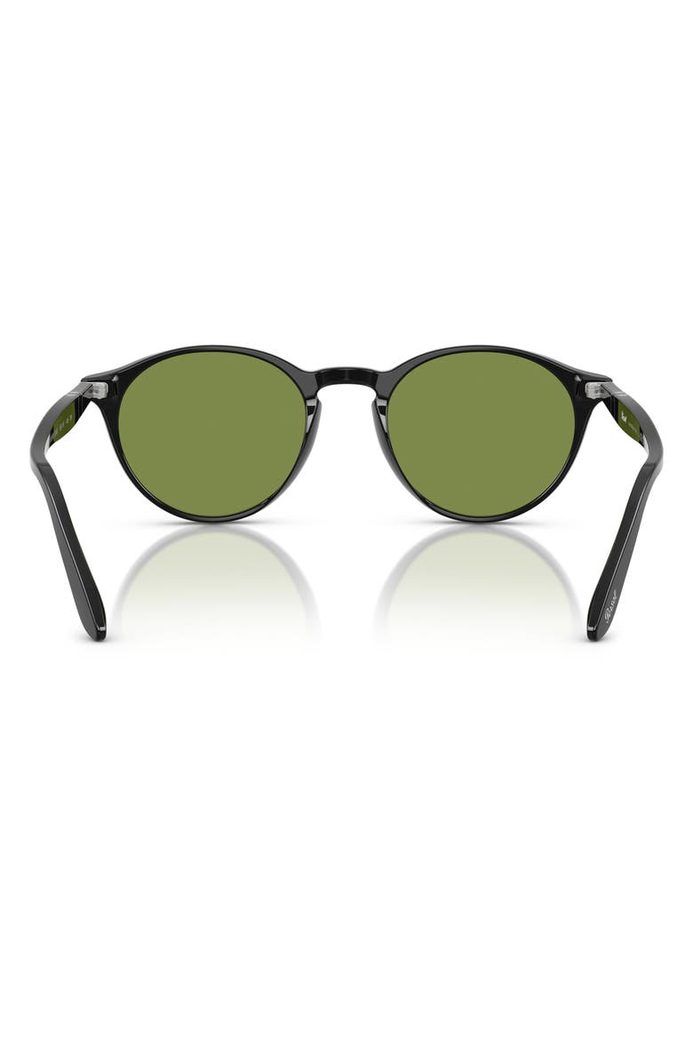 Persol 50mm Phantos Sunglasses, Alternate, color, Black / Green