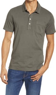 Billy Reid Pensacola Slim Fit Organic Cotton Pocket Polo