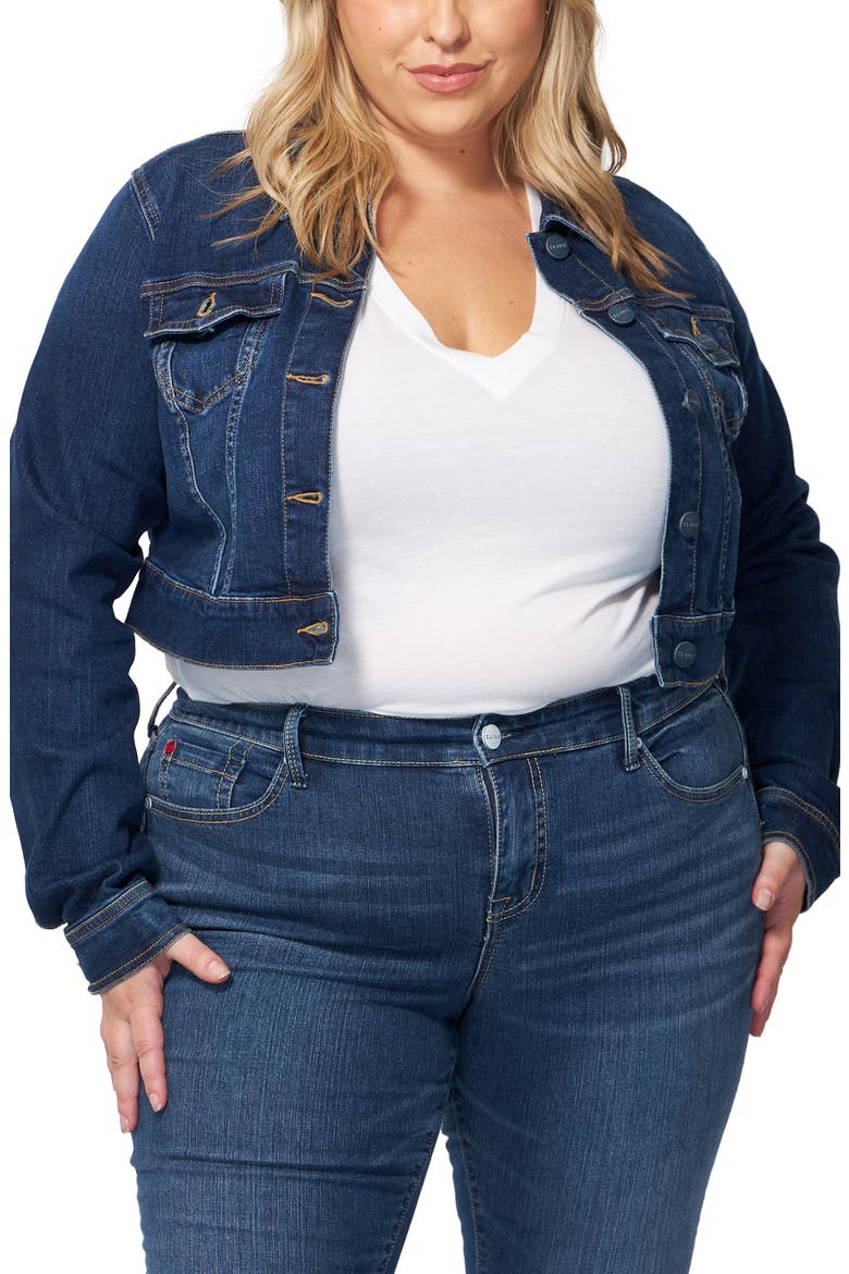 Crop Denim Jacket, Main, color, WILMA