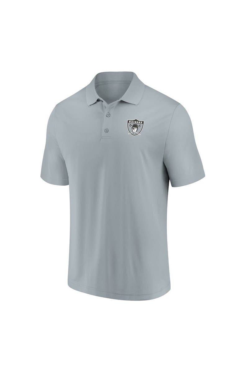 FANATICS Men's Fanatics Branded Black/Silver Las Vegas Raiders Home and Away 2-Pack Polo Set, Alternate, color, 