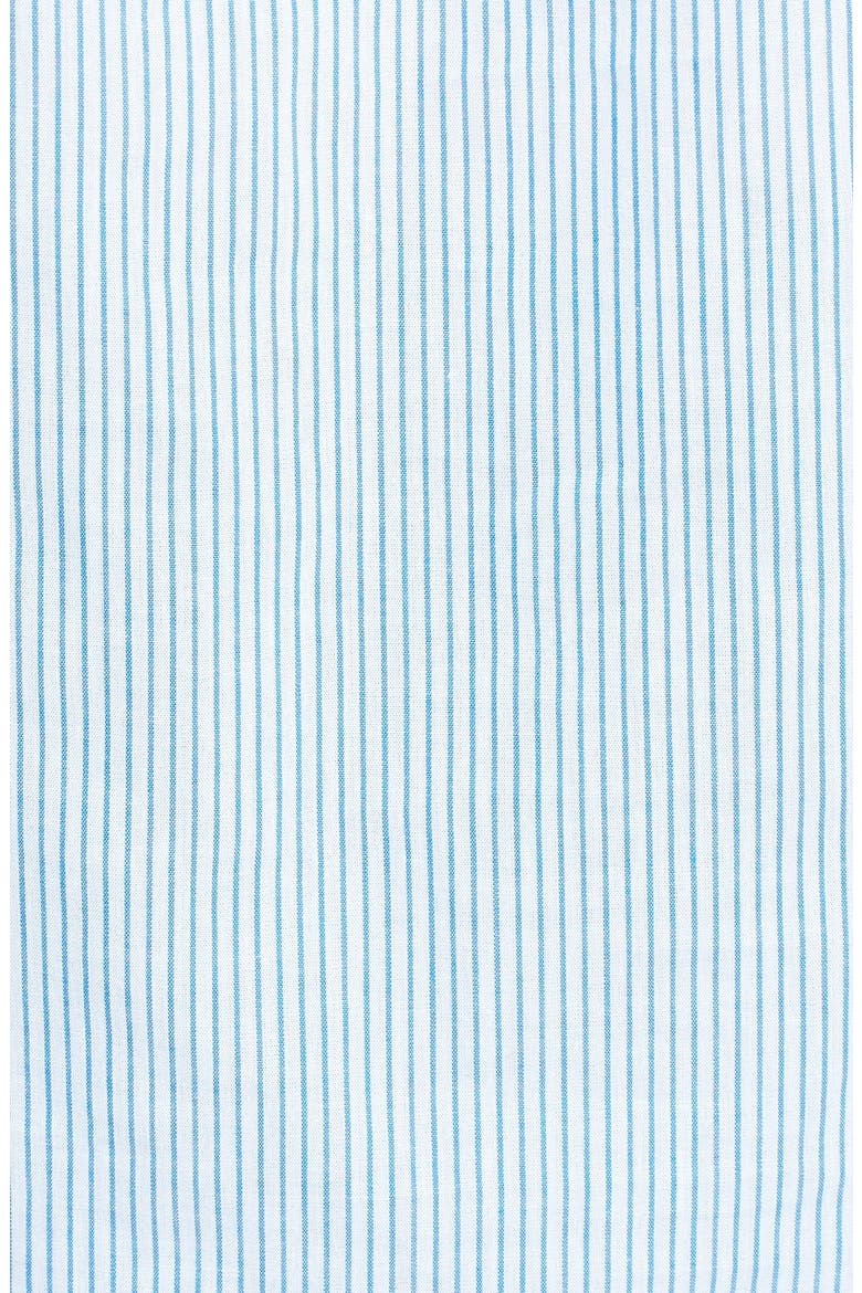 'Margaux' Pinstripe Cotton Shirt, Alternate, color, WHITE/ BLUE JAY