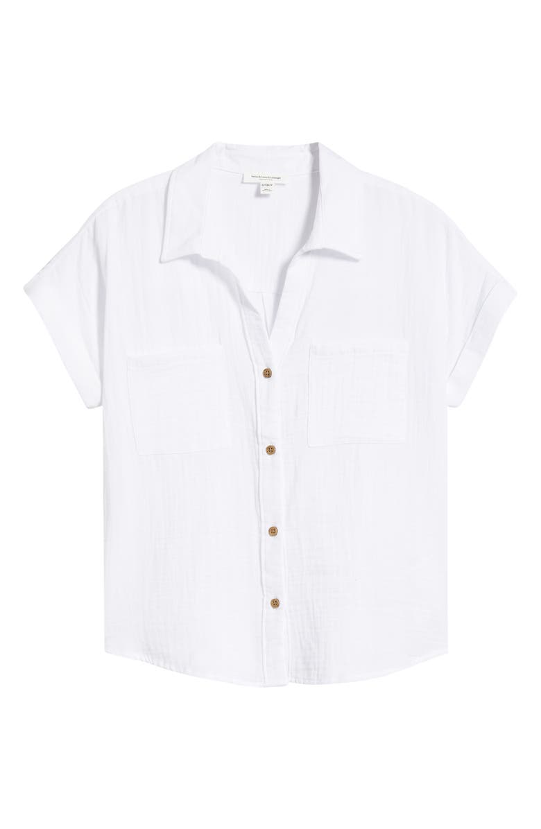 beachlunchlounge Chicago Gauze Shirt, Main, color, 