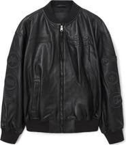 AllSaints Williams F1 Racing x AllSaints Belle Leather Bomber Jacket