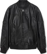 AllSaints Williams F1 Racing x AllSaints Belle Leather Bomber Jacket