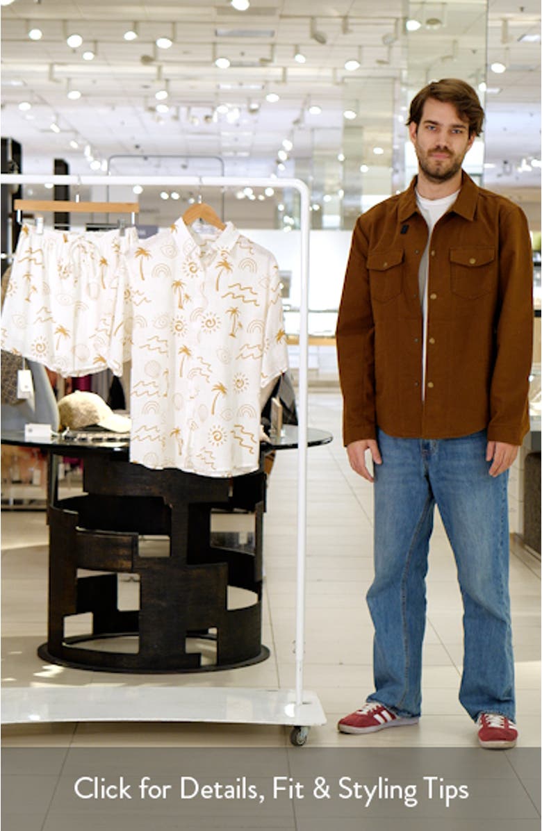 Tally Cotton Button-Up Shirt & Shorts Set, sales video thumbnail