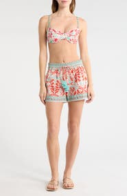 Ramy Brook Marsha Print Cover-Up Shorts