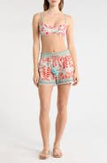 Ramy Brook Marsha Print Cover-Up Shorts