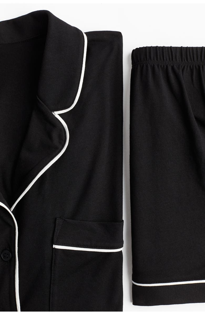 H&M Viscose-blend Pyjamas, Alternate, color, Black