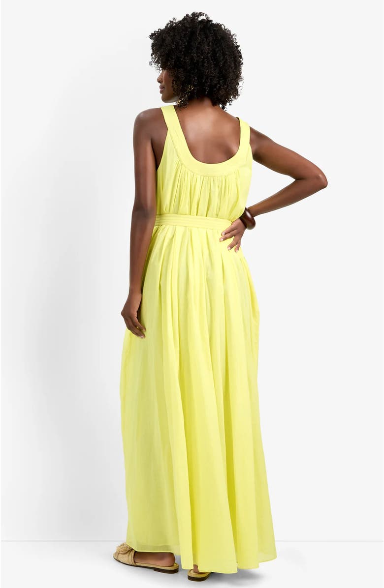 Trina Turk Jianna Sleeveless Cotton Dress, Alternate, color, Citrus