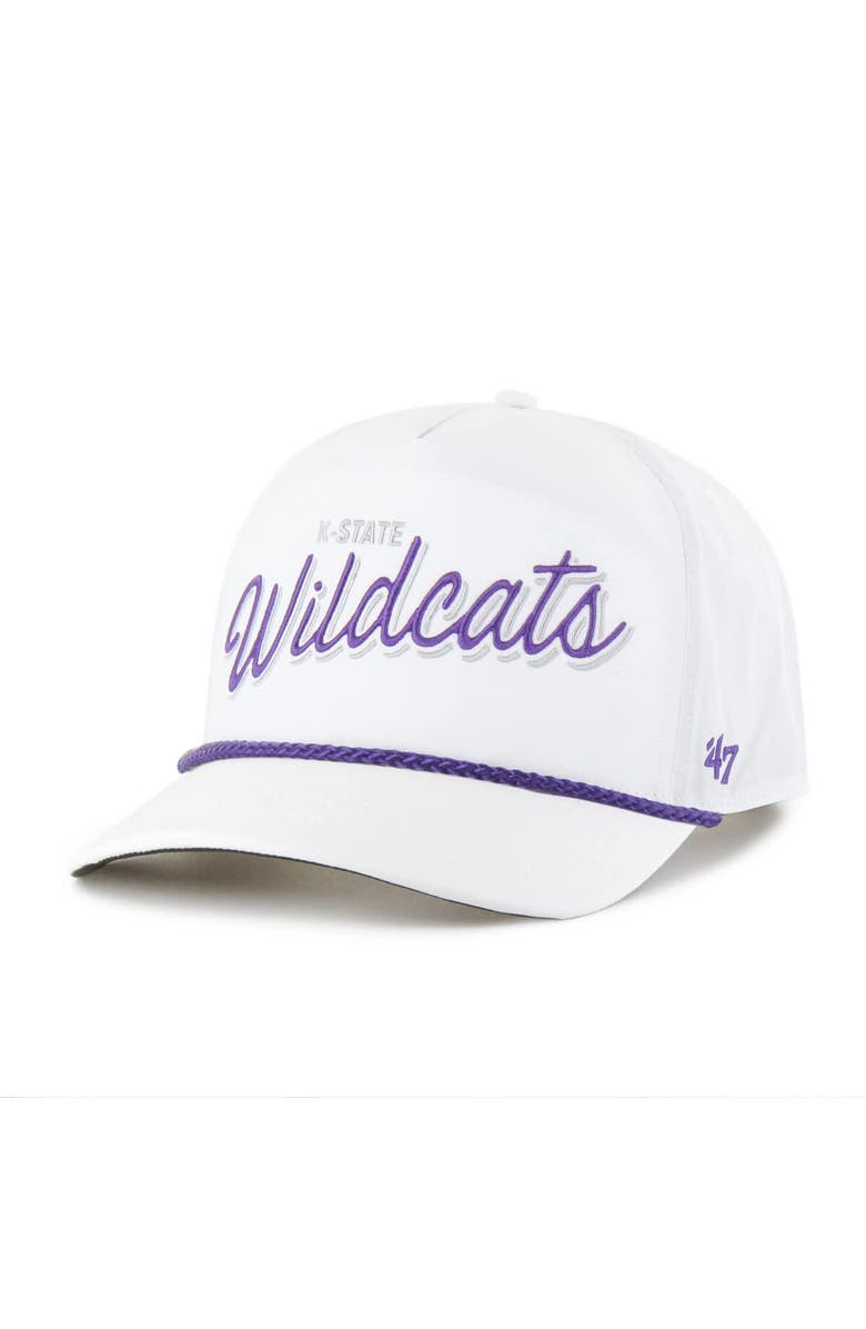 '47 Men's '47  White Kansas State Wildcats Fairway Hitch Adjustable Hat, Main, color, White