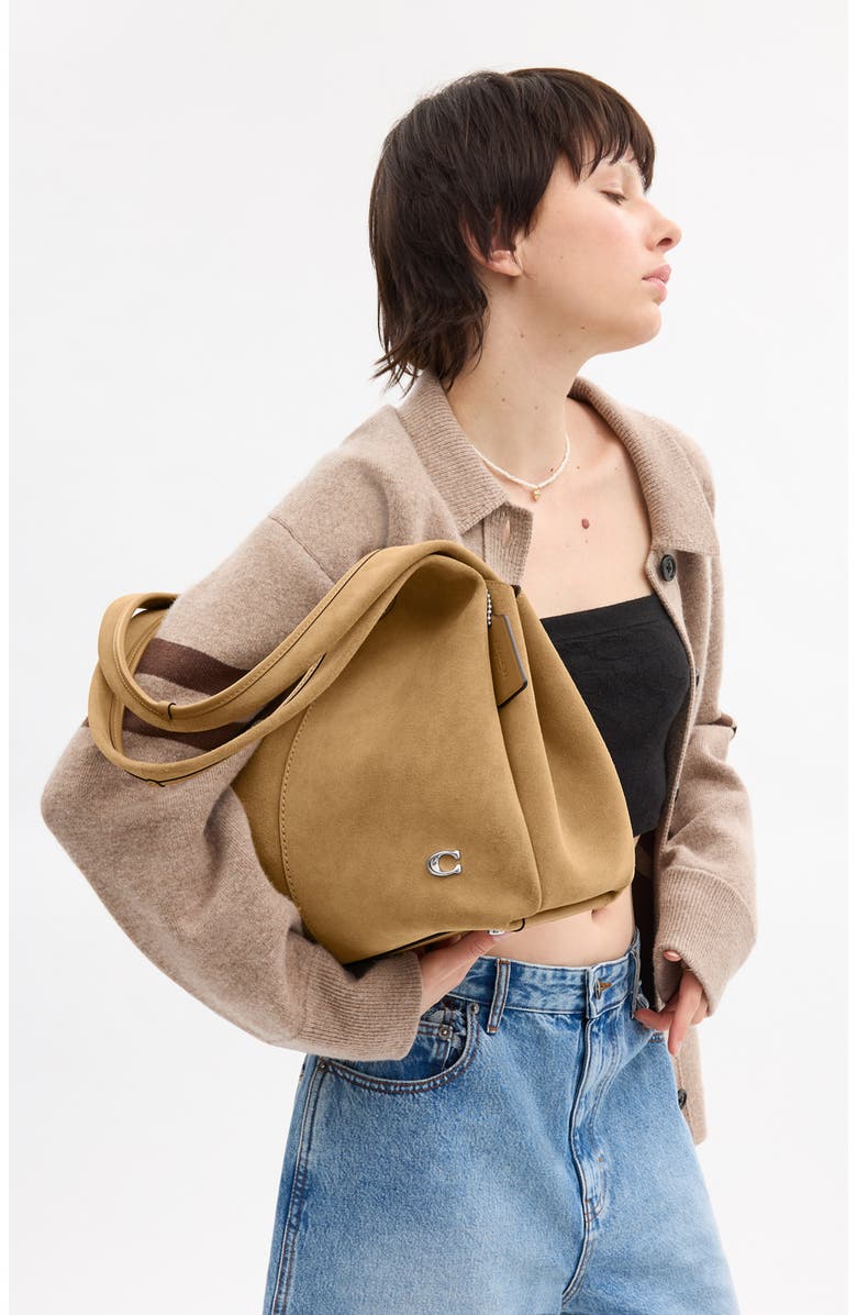 COACH Juliet Suede Shoulder Bag, Alternate, color,