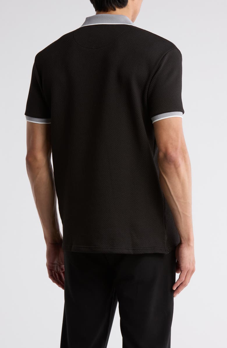 DENIM AND FLOWER Contrast Tipped Polo, Alternate, color, 