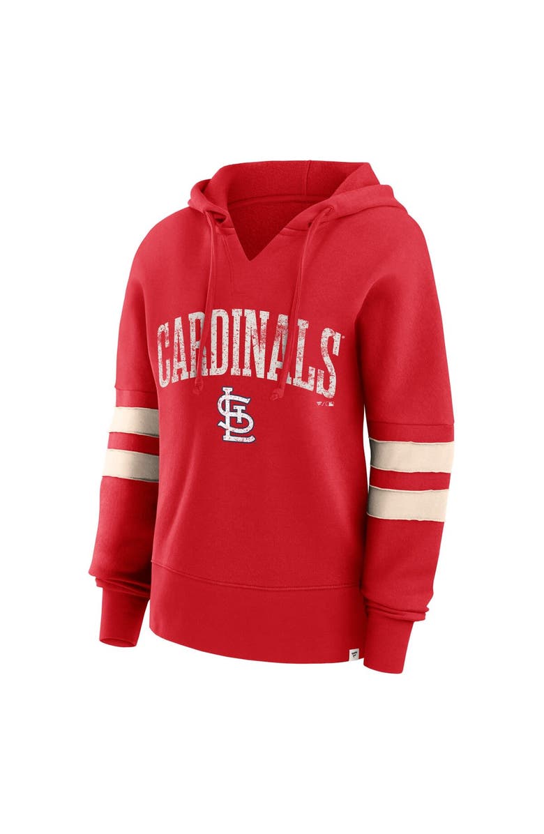 FANATICS Women's Fanatics Branded Red St. Louis Cardinals Bold Move Notch Neck Pullover Hoodie, Alternate, color, Red