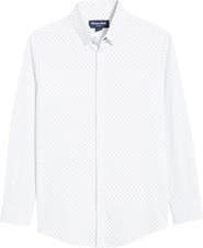 Mizzen+Main Leeward Trim Fit Geo Dot Performance Button-Up Shirt