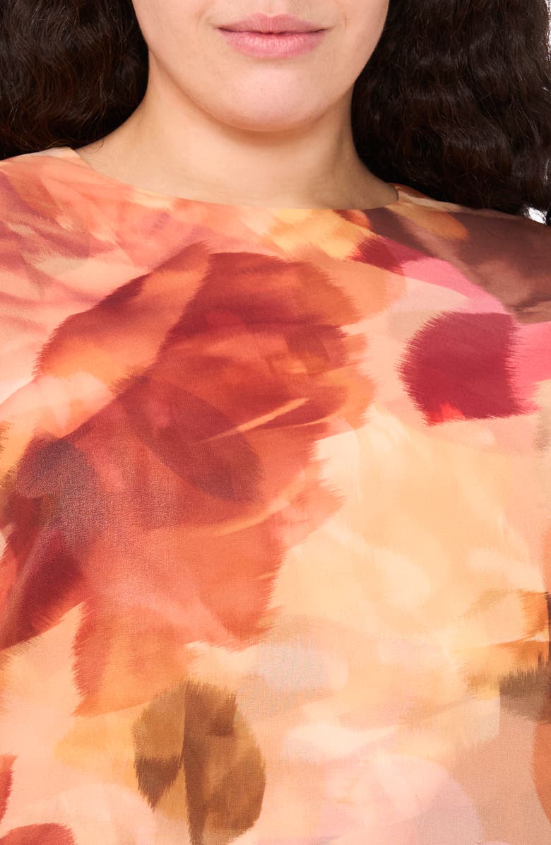 Halogen<sup>®</sup> Romantic Roses Chiffon Shell, Alternate, color, Faded Rose