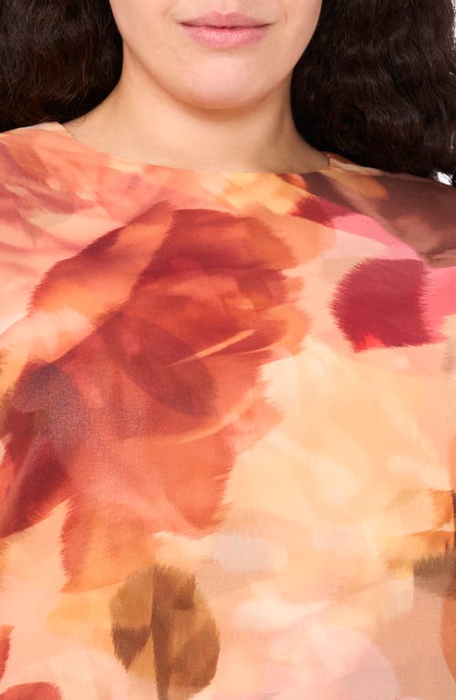 Halogenr Halogen(r) Romantic Roses Chiffon Shell In Multi