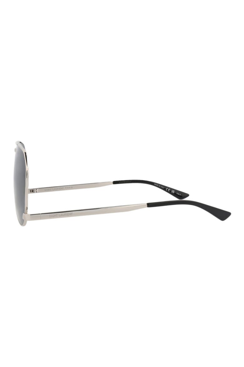 61mm Aviator Sunglasses, Alternate, color, SILVER SILVER BLUE