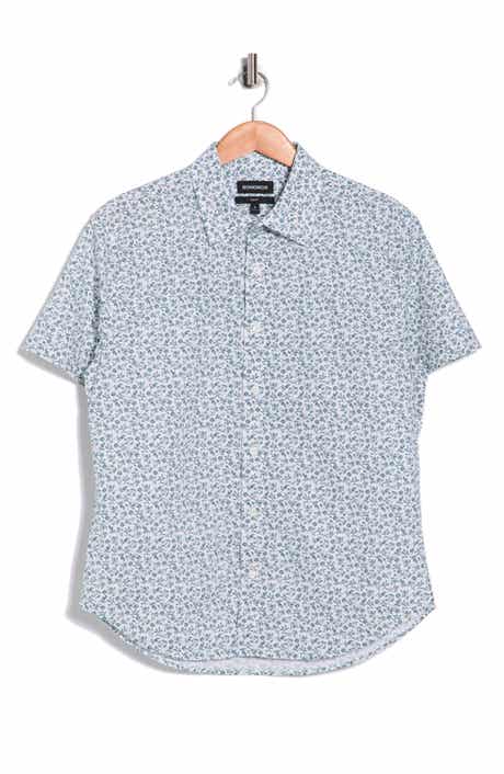 Bonobos Kenria Floral Slim Fit Short Sleeve Stretch Cotton Button-Up Shirt