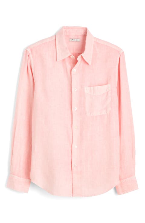 Linen & Organic Cotton Button-Up Shirt