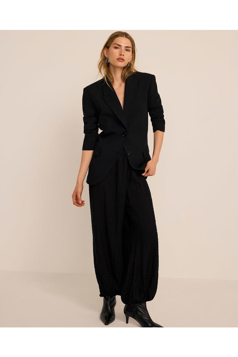 Single Breasted Long Sleeve Blazer, Alternate, color, Black