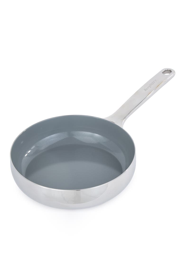 Belly Tri-Ply Stainless Steel Skillet, Main, color, STELLAR