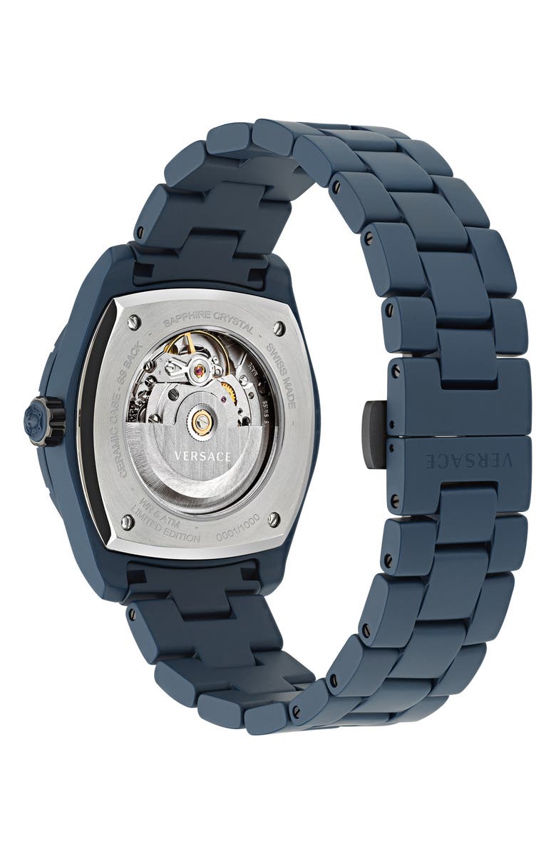 Versace DV One Ceramic Bracelet Chronograph Watch, 43mm, Alternate, color, 