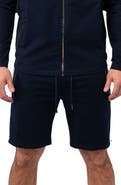 Maceoo Track Blue Stretch Cotton Shorts