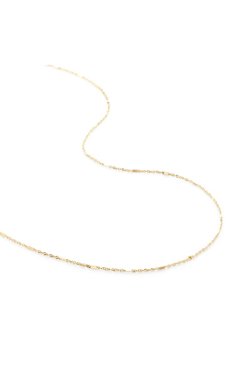 Monica Vinader Shimmer Chain Necklace, Main, color, 14Kt Solid Gold