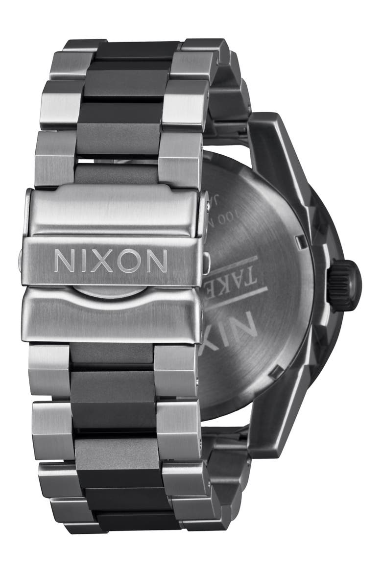 The Corporal Bracelet Watch, 48mm, Alternate, color, SILVER / GUNMETAL