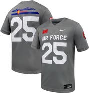 Nike Men's Nike #25 Gray Air Force Falcons APLS Fighting Falcon Collection Football Game Jersey