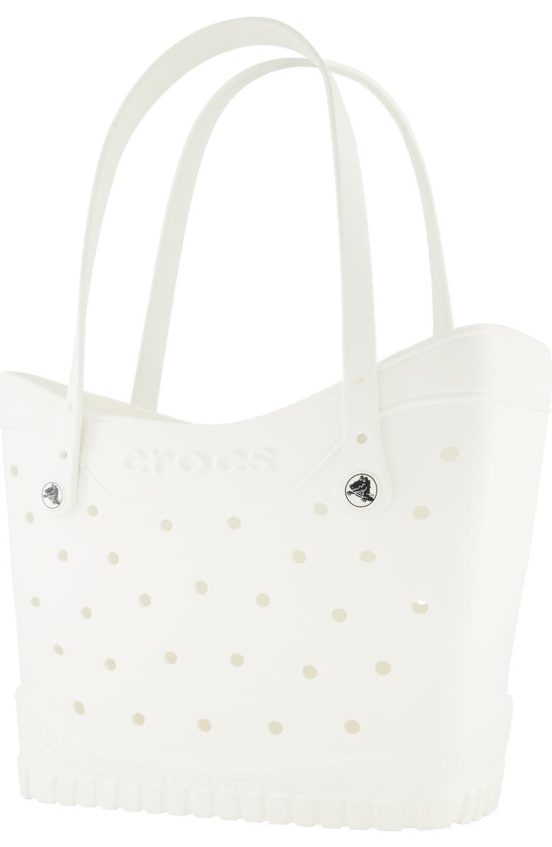 CROCS Medium Classic Tote, Alternate, color, White