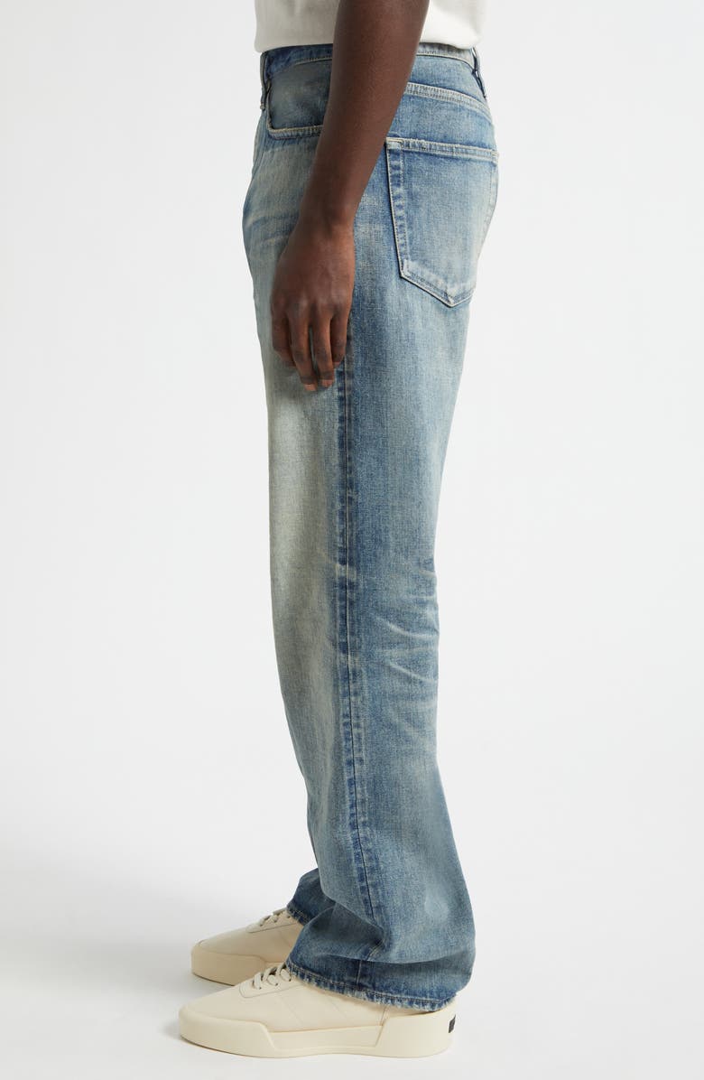 Fear of God Selvedge Straight Leg Jeans, Alternate, color, Vintage Indigo