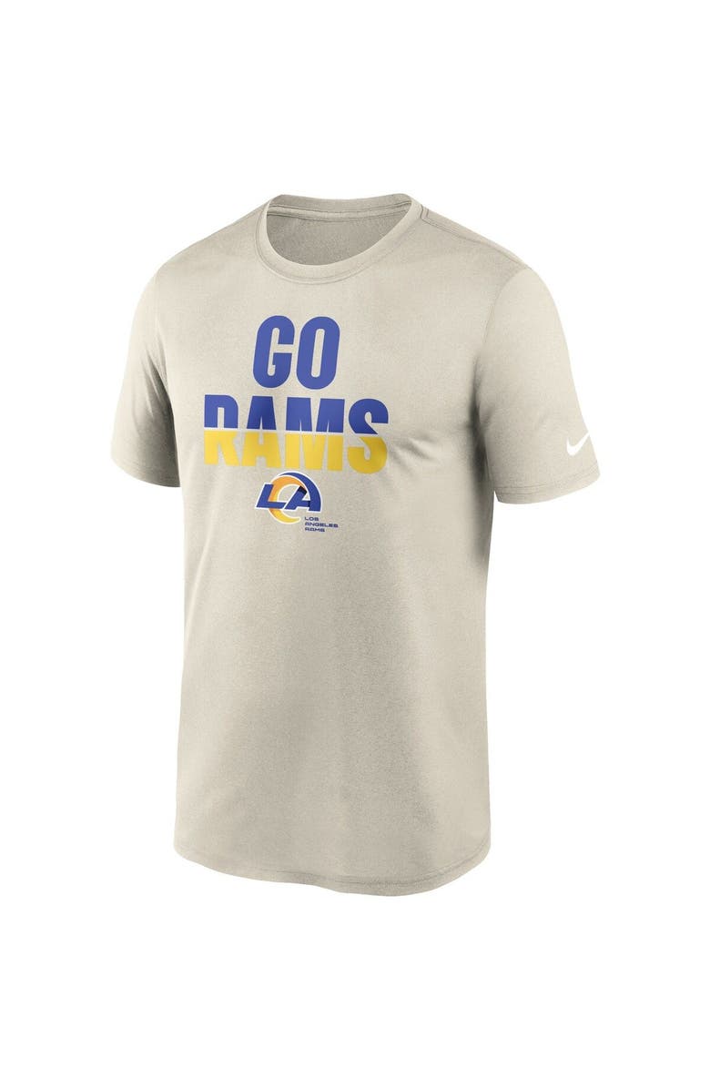 Nike Men's Nike  Cream Los Angeles Rams Legend Local Phrase Performance T-Shirt, Alternate, color, 