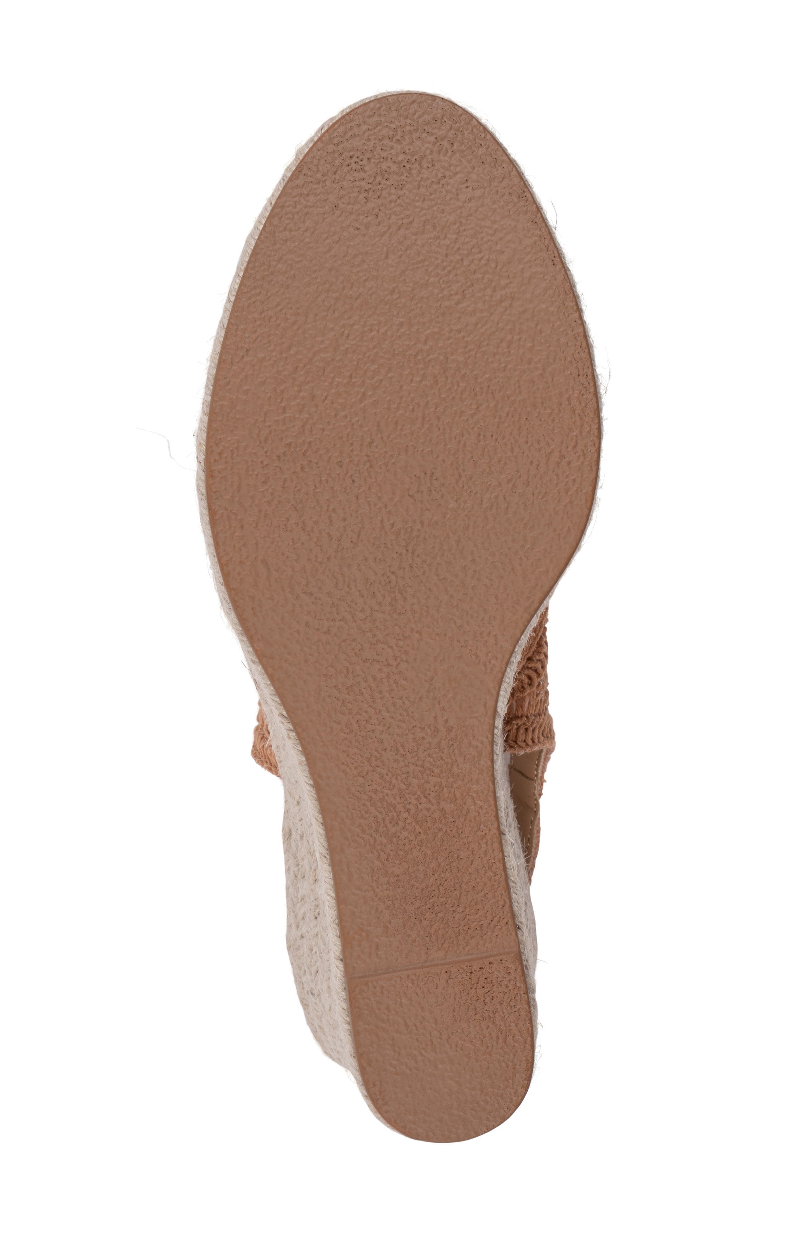 GOOD CHOICE NEW YORK Bowery Lace Espadrille Wedge Slingback Sandal, Alternate, color, Tan