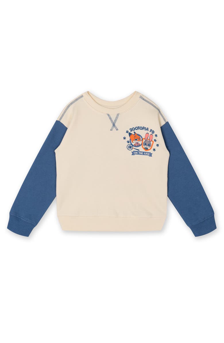 Disney Zootopia Fleece Sweatshirt and Pants Set, Alternate, color, Zootopia Cream Blue