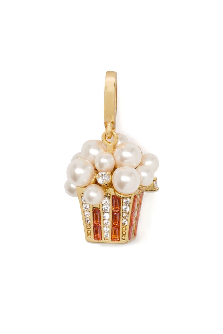 faux pearl popcorn charm, Main, color, RED MULTI