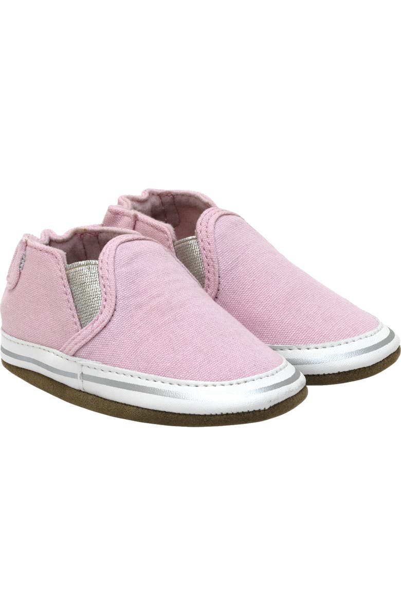 Robeez<sup>®</sup> Leah Crib Shoe, Main, color, Light Pink