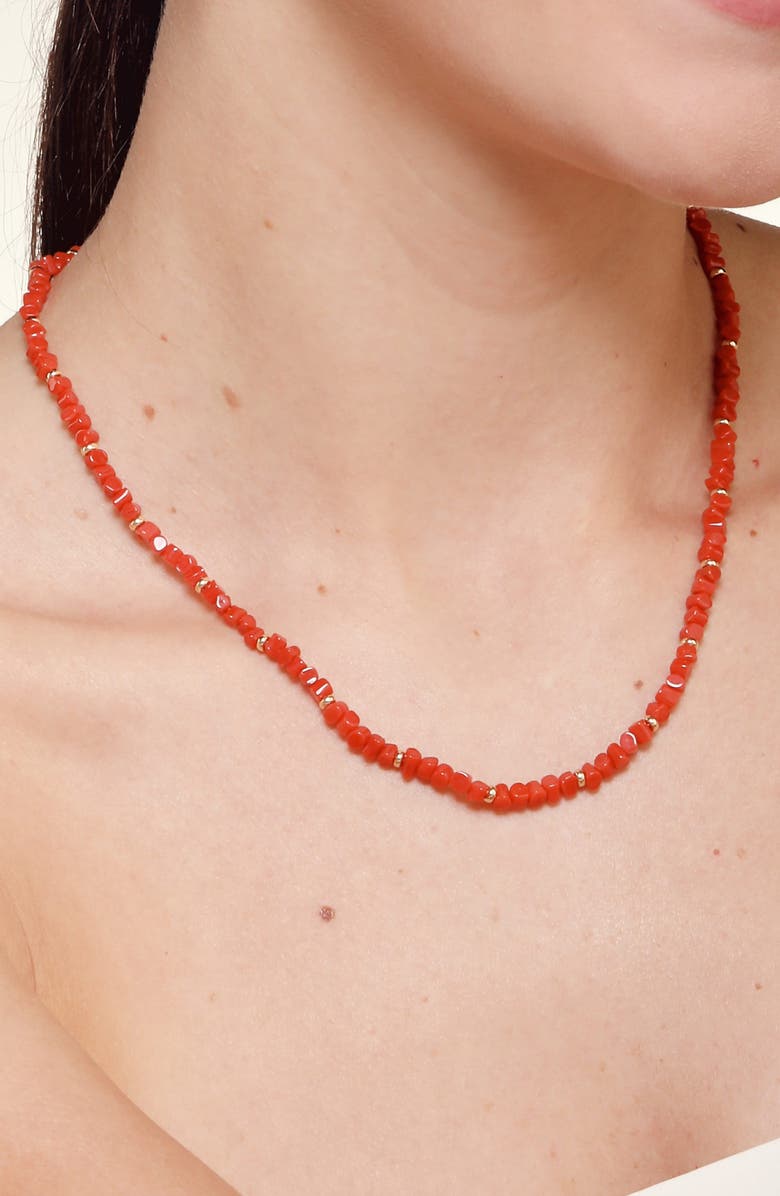 SYNA Coral Necklace, Alternate, color, Coral