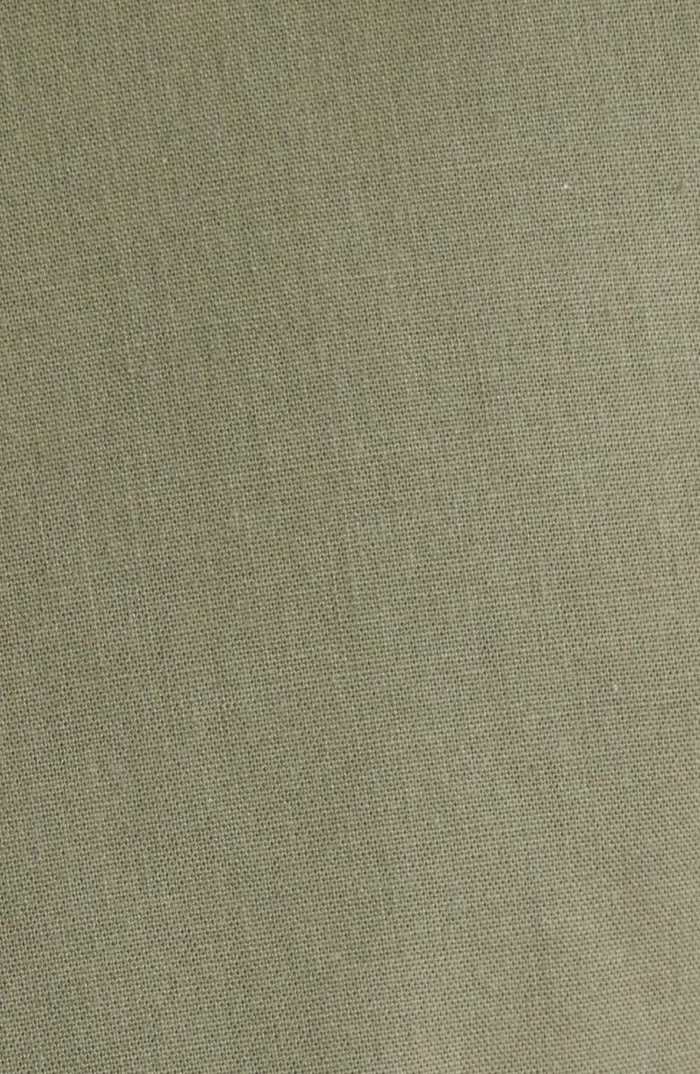 Lorenzo Uomo Trim Fit Solid Green Cotton Dress Shirt, Alternate, color, Hunter