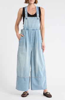 Free People Rambler Denim Overalls
