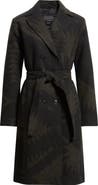 Pendleton Mirror Lake Jacquard Virgin Wool Trench Coat