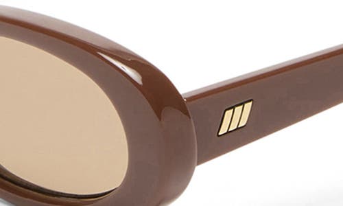 Le Specs Outta Love 51mm Oval Sunglasses In Cocoa/mocha Tint
