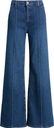 【Anyone more】Fine side pintuck black blue wide pants WIDE LEG PINTUCK TROUSER BLACK – SPRWMN