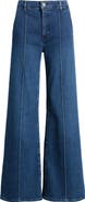 FRAME The Pintuck High Waist Wide Leg Jeans